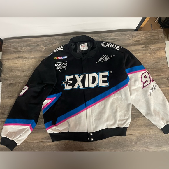 Vintage Autographed NASCAR 2000 Jeff Burton #99 Exide Adult XL Pit Jacket - Picture 14 of 14